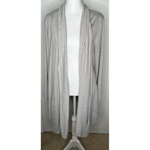 Derek Heart M Gray Open Front Cardigan NWT New